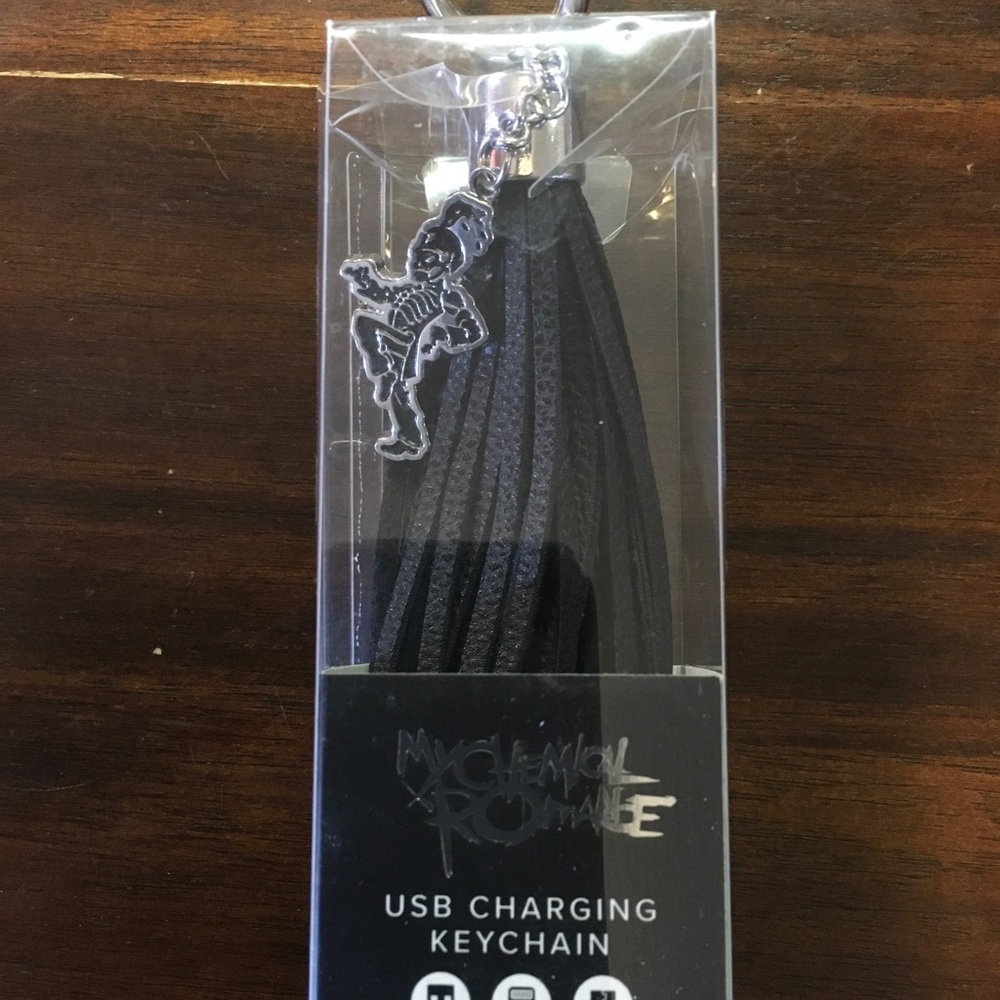 My Chemical Romance USB Charger Tassel Keychain